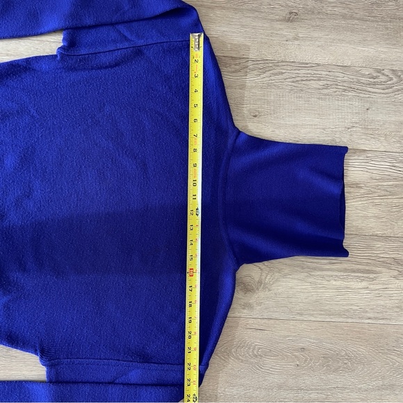 80s OBERMEYER Ski Turtleneck Sweater Raglan Sleeve Purple Aprés Ski Vintage Warm - Picture 7 of 14